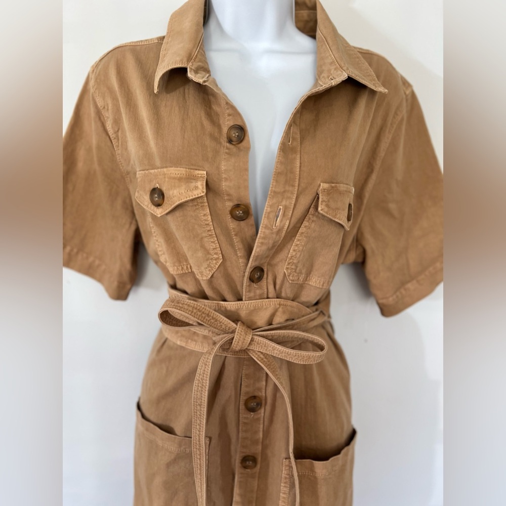 MOTHER The Wrapped Up Mini
Dress In Tan🔥 - Picture 16 of 17